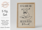 Preview: Ich glaube an genervt auf den ersten Blick Spruch - redwork Stickdatei